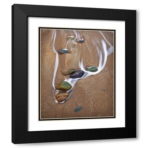 Zen Moment Black Modern Wood Framed Art Print with Double Matting by Anderson, Matt