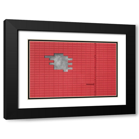 A Break In The Wall Black Modern Wood Framed Art Print with Double Matting by Luycx, Theo