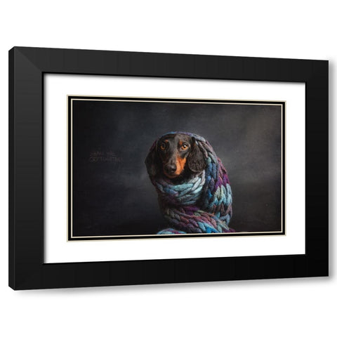 Melancholy,  Or....Shall We Cry Together... Black Modern Wood Framed Art Print with Double Matting by Willers, Heike