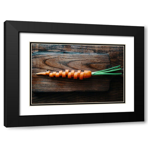 V.E.G.E.T.A.L.I.T.Y Black Modern Wood Framed Art Print with Double Matting by Karina, Aleksandrova