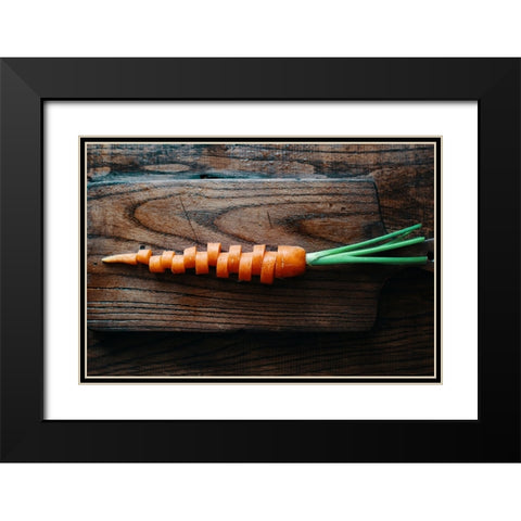 V.E.G.E.T.A.L.I.T.Y Black Modern Wood Framed Art Print with Double Matting by Karina, Aleksandrova