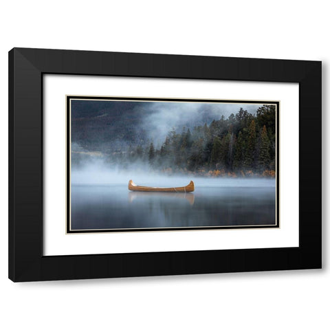 Jasper-Canada Black Modern Wood Framed Art Print with Double Matting by Lozitsky, Alexander