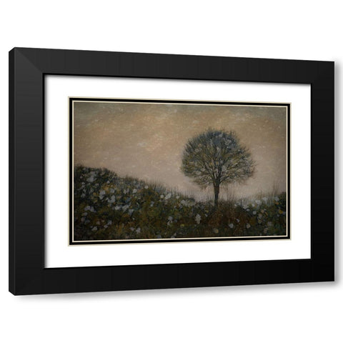 Lonely Black Modern Wood Framed Art Print with Double Matting by Talen, Nel