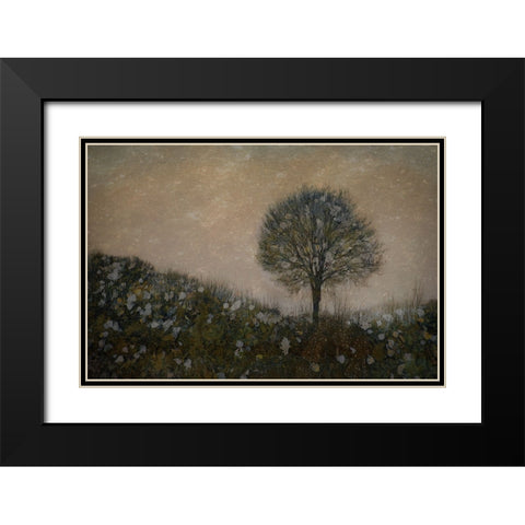 Lonely Black Modern Wood Framed Art Print with Double Matting by Talen, Nel