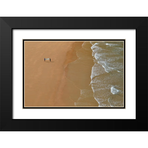 A Couple Black Modern Wood Framed Art Print with Double Matting by Kozuh, Primoz