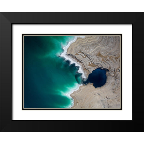 Big Fish Black Modern Wood Framed Art Print with Double Matting by Eliash, Tomer