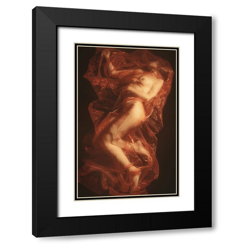 Burning Witch 3 Black Modern Wood Framed Art Print with Double Matting by Lazzarotti, Paolo