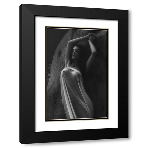 Relaxing At The Sun 5 Black Modern Wood Framed Art Print with Double Matting by Lazzarotti, Paolo