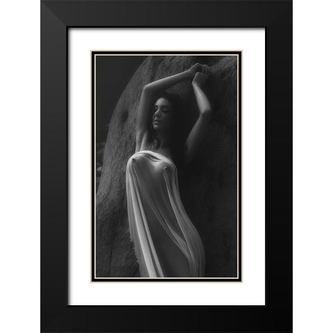 Relaxing At The Sun 5 Black Modern Wood Framed Art Print with Double Matting by Lazzarotti, Paolo