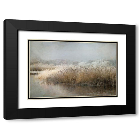 Wintermorning Black Modern Wood Framed Art Print with Double Matting by Talen, Nel