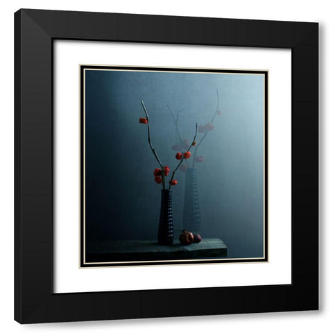 A Spectral Presence Black Modern Wood Framed Art Print with Double Matting by Halaby, Margaret