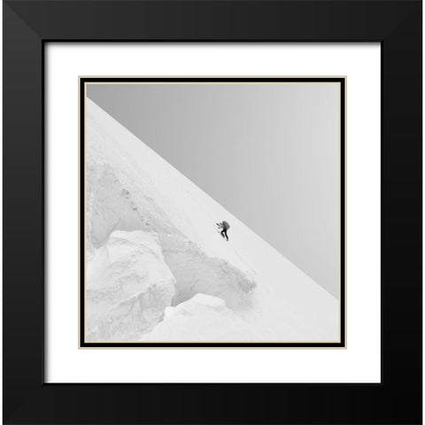 Effort Black Modern Wood Framed Art Print with Double Matting by Nodeh, Mostafa
