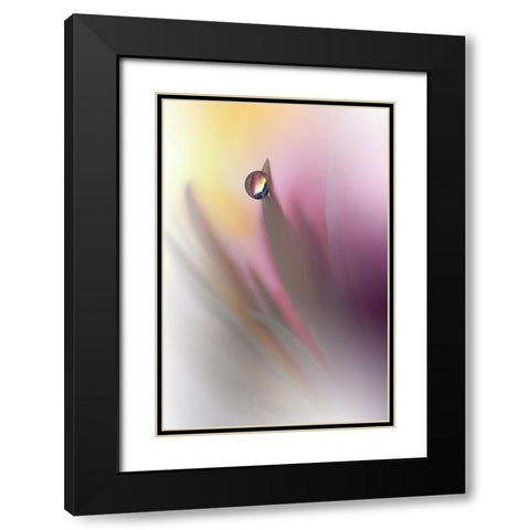 Abstract Illusion.. Black Modern Wood Framed Art Print with Double Matting by Nan, Juliana