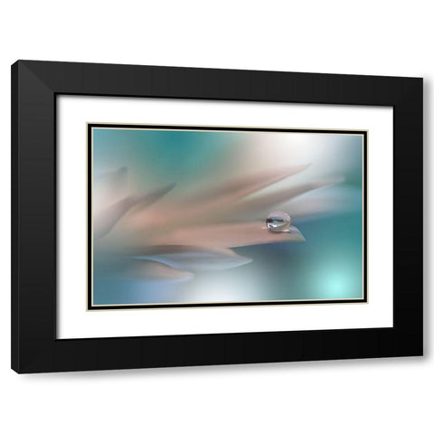 White Symphony.. Black Modern Wood Framed Art Print with Double Matting by Nan, Juliana