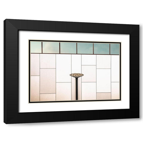 Flower Lamp Black Modern Wood Framed Art Print with Double Matting by Claes, Gilbert