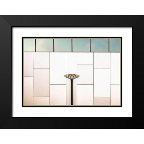 Flower Lamp Black Modern Wood Framed Art Print with Double Matting by Claes, Gilbert