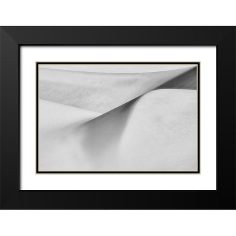 Curves Of Desert Ii Black Modern Wood Framed Art Print with Double Matting by Mehrafshar Efiap, Babak