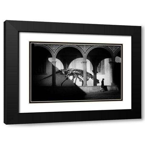A Quiet Day Of Fear Black Modern Wood Framed Art Print with Double Matting by Moretti, Claudio