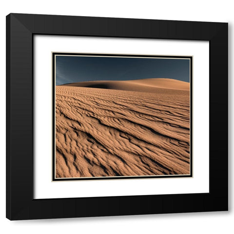 Rivulets Of Sand Black Modern Wood Framed Art Print with Double Matting by Darby, Rob