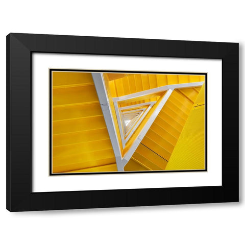 Stairway To Enlightenment Black Modern Wood Framed Art Print with Double Matting by Pearson, Wayne