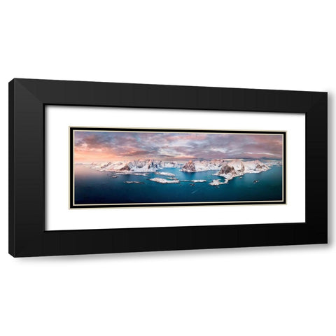 White Wonder Black Modern Wood Framed Art Print with Double Matting by Perez Aamp, Alvaro