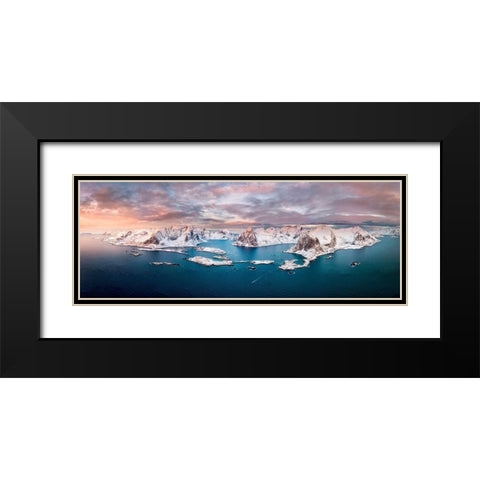 White Wonder Black Modern Wood Framed Art Print with Double Matting by Perez Aamp, Alvaro