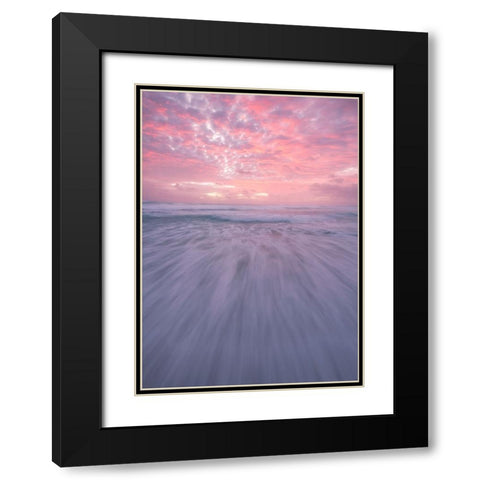 Courage Black Modern Wood Framed Art Print with Double Matting by Vandewalle, Richard