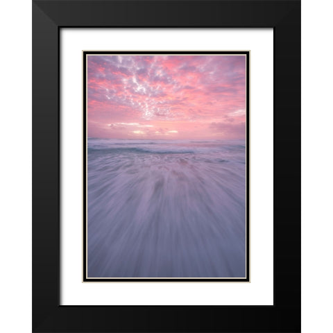 Courage Black Modern Wood Framed Art Print with Double Matting by Vandewalle, Richard