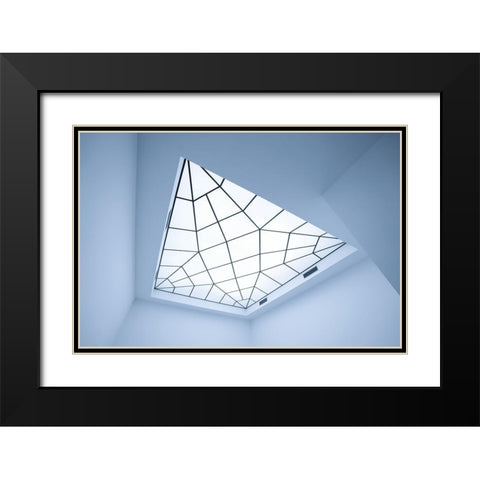 Time For Abstractions Black Modern Wood Framed Art Print with Double Matting by Dingemans, Saskia