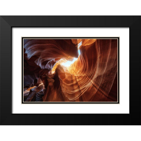 Antelope Hole. Black Modern Wood Framed Art Print with Double Matting by Pablo De, Juan