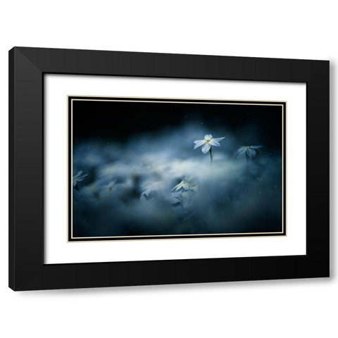 Spring Glow Black Modern Wood Framed Art Print with Double Matting by Suzuki, Takashi