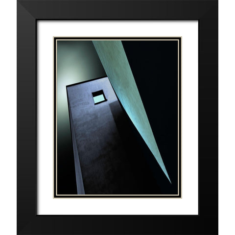 Solitary Black Modern Wood Framed Art Print with Double Matting by Claes, Gilbert