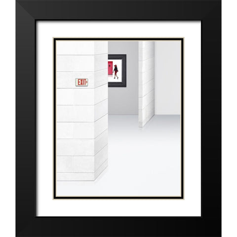 The Way Out Black Modern Wood Framed Art Print with Double Matting by Adams, Richard