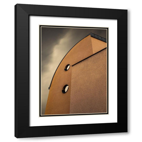 Spyglass Black Modern Wood Framed Art Print with Double Matting by Claes, Gilbert