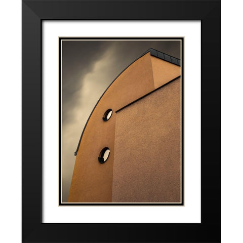 Spyglass Black Modern Wood Framed Art Print with Double Matting by Claes, Gilbert