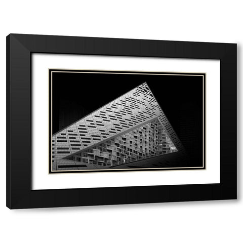 Via 57 West Black Modern Wood Framed Art Print with Double Matting by Forlano, Alessio