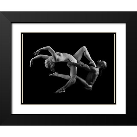 Perfect Balance Black Modern Wood Framed Art Print with Double Matting by Finighan, Brennan