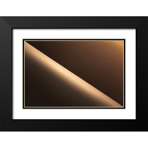 Maranjab Desret Black Modern Wood Framed Art Print with Double Matting by Behzad, Majid