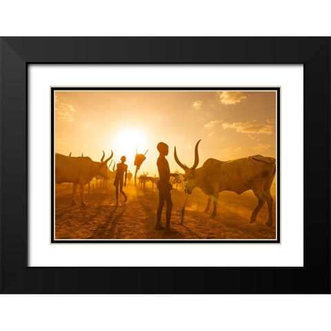 Early Morning .. Black Modern Wood Framed Art Print with Double Matting by Alhumaid, Hesham