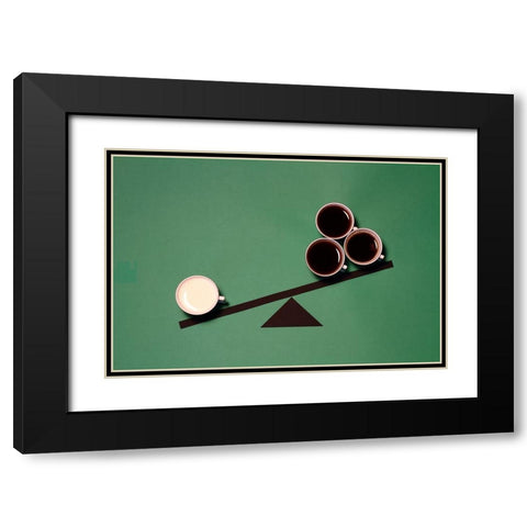 Injustice Black Modern Wood Framed Art Print with Double Matting by Lemos, Alfredo