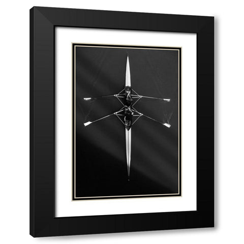 Boat Black Modern Wood Framed Art Print with Double Matting by Dzodan, Bojan