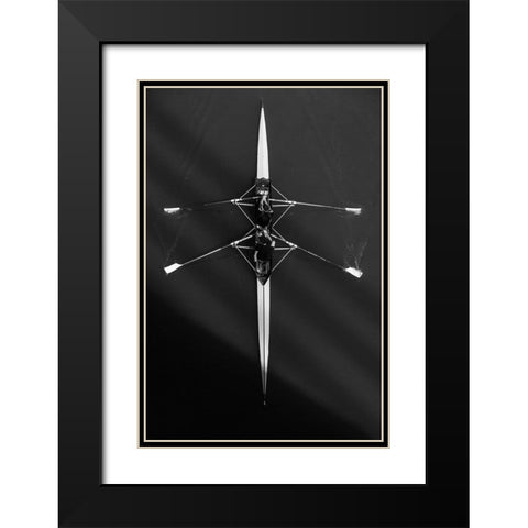 Boat Black Modern Wood Framed Art Print with Double Matting by Dzodan, Bojan