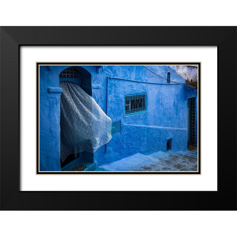 Blowing In The Wind Black Modern Wood Framed Art Print with Double Matting by Wride, Linda