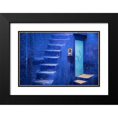 Steps Up Black Modern Wood Framed Art Print with Double Matting by Wride, Linda