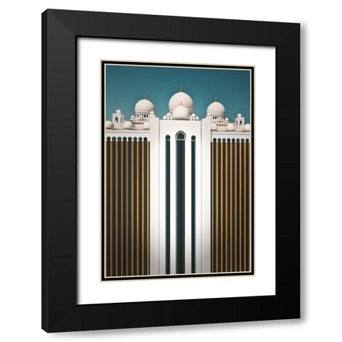 The Pillars Of Islam Black Modern Wood Framed Art Print with Double Matting by Hennen, Marcus