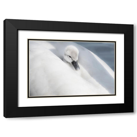 A Dress That Is Too Big Black Modern Wood Framed Art Print with Double Matting by H., Aijing