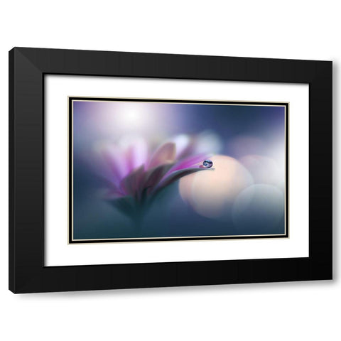 ~O~ Black Modern Wood Framed Art Print with Double Matting by Nan, Juliana