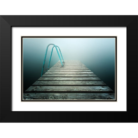 Summer Memories Black Modern Wood Framed Art Print with Double Matting by Rebustini, Luca