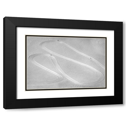 On The Same Lane Black Modern Wood Framed Art Print with Double Matting by Svoboda Mqep, Peter