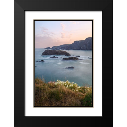Spring Blossom Black Modern Wood Framed Art Print with Double Matting by Garcia Gomez, Elena
